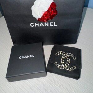 Chanel Lambskin Chain CC Brooch